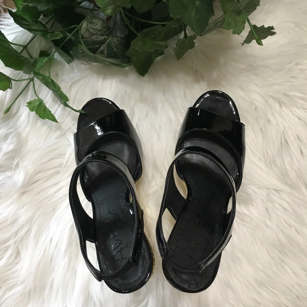 Alice + Olivia Savannah Platform Wedge Sandals